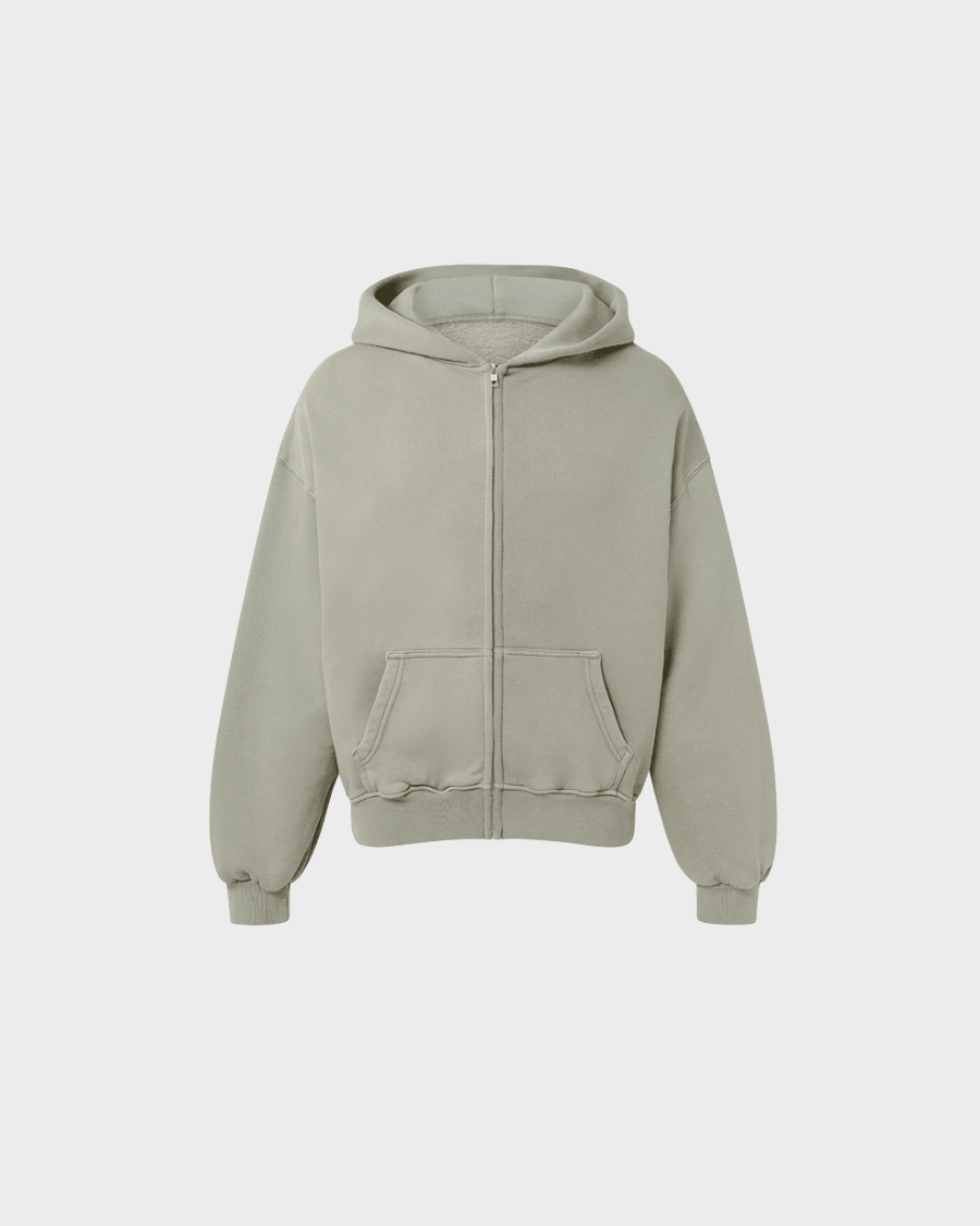 ZIP HOODIE 'VINTAGE OLIVE'