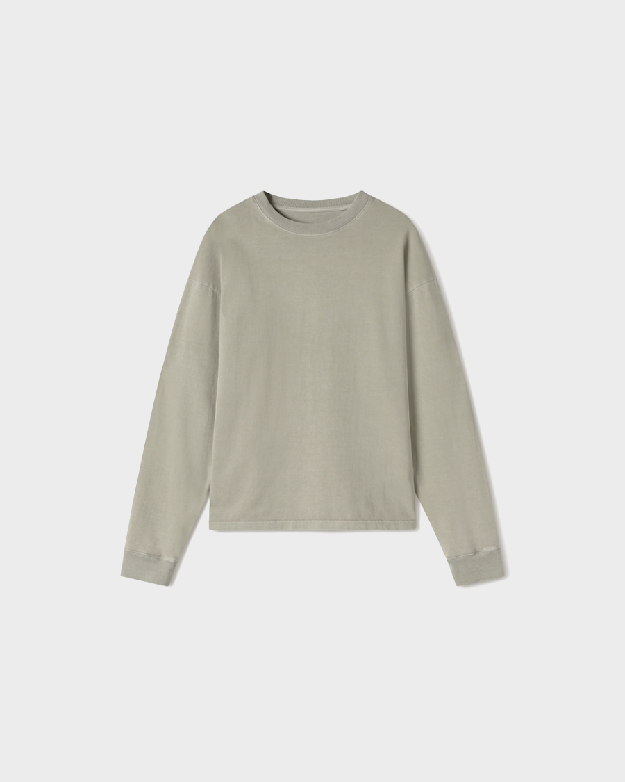 HEAVY LONG SLEEVE 'VINTAGE OLIVE'