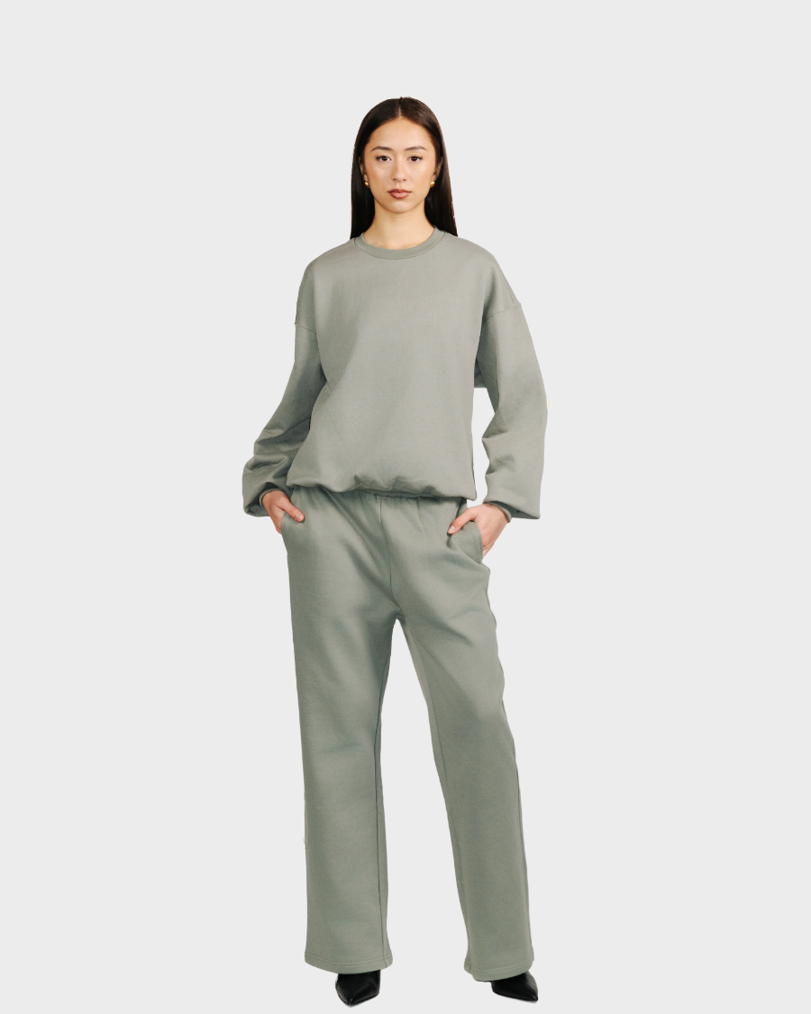 CREWNECK 'VINTAGE OLIVE'