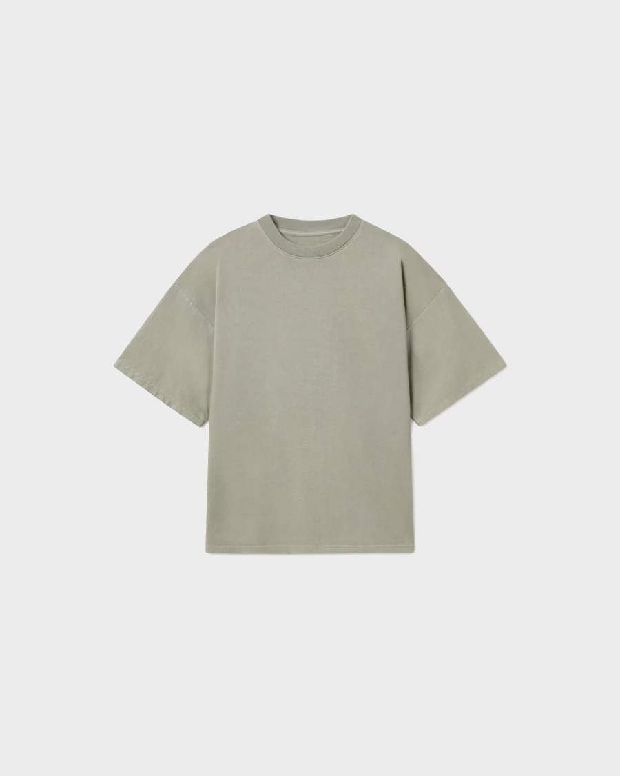 HEAVY BOX FIT T-SHIRT 'VINTAGE OLIVE'