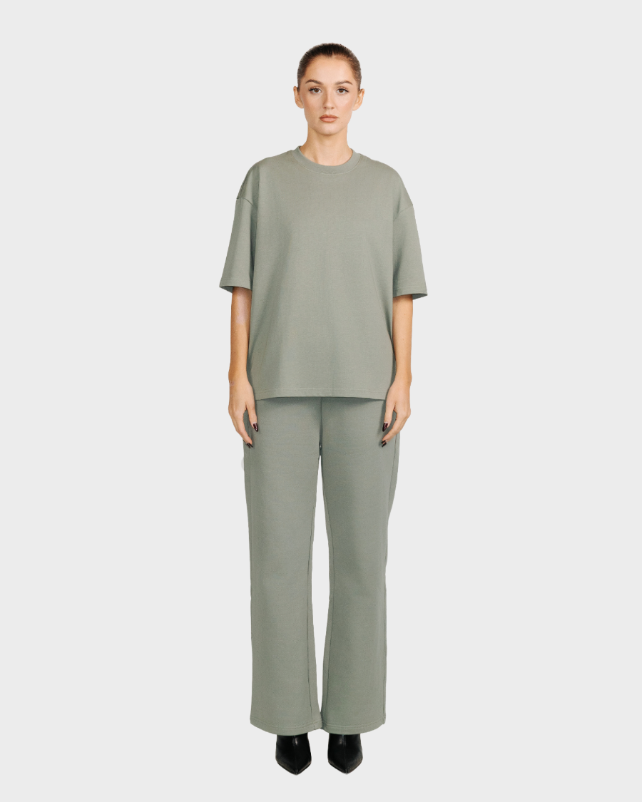 BOX FIT T-SHIRT 'VINTAGE OLIVE'