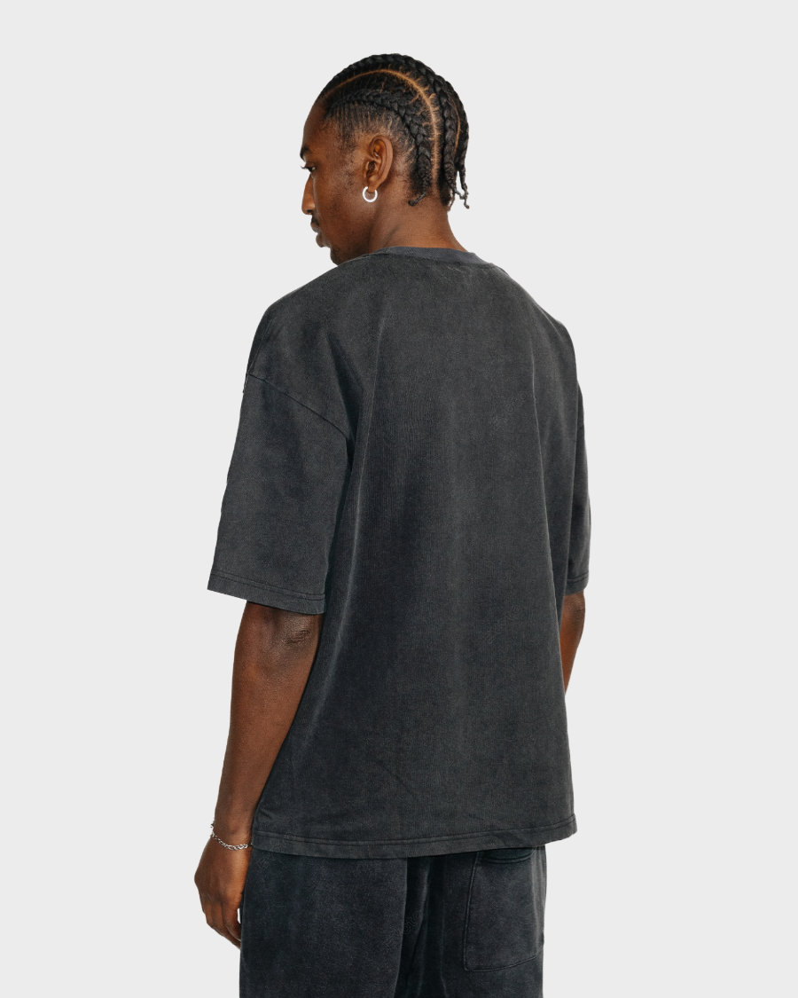 HEAVY BOX FIT T-SHIRT 'VINTAGE BLACK'