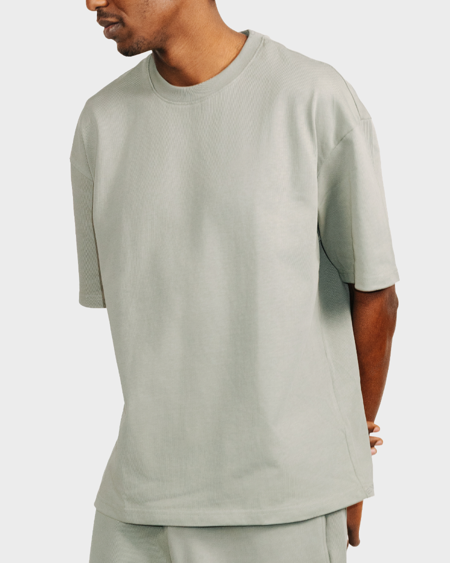 BOX FIT T-SHIRT 'VINTAGE OLIVE'