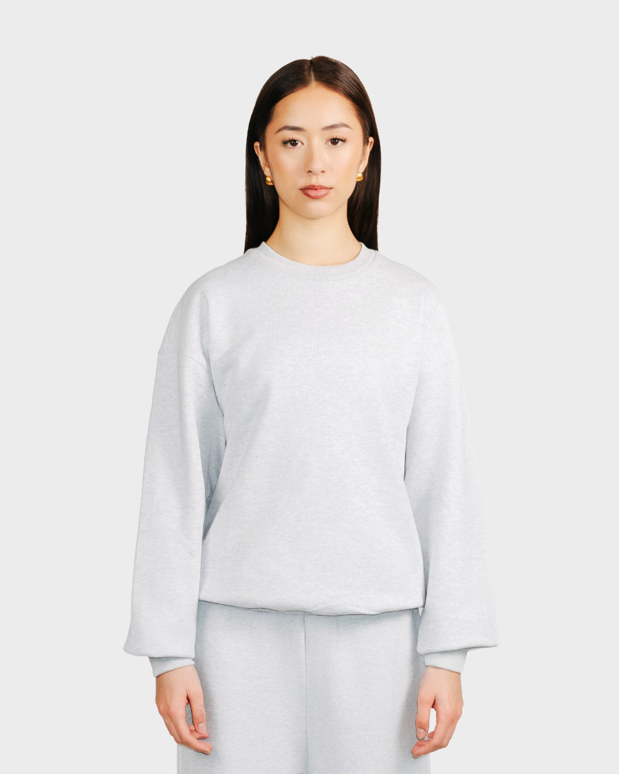 CREWNECK 'HEATHER GREY'