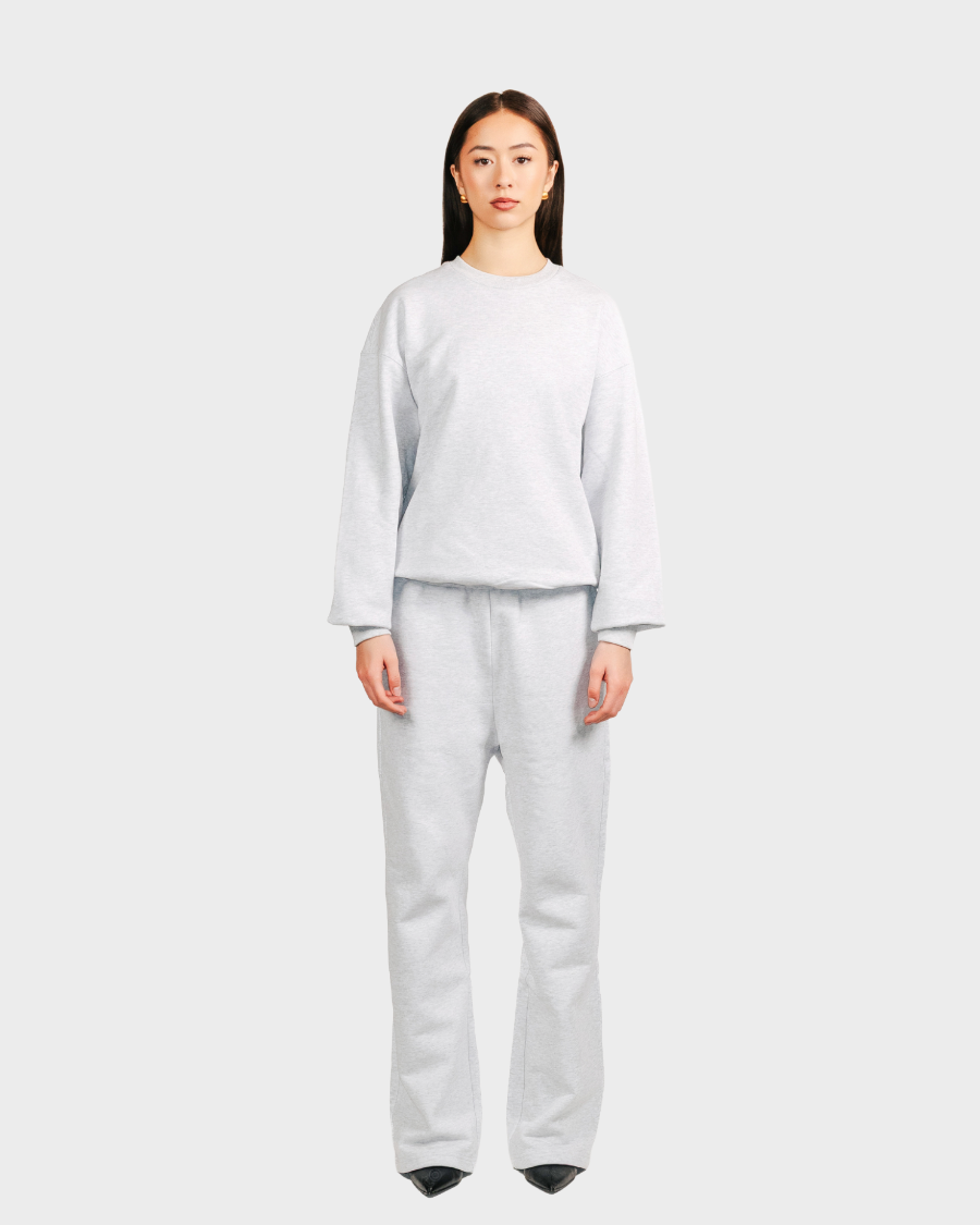 CREWNECK 'HEATHER GREY'